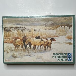 32 Degrees Below FX Schmid 1000 Piece Puzzle Horses 90005 USA New Sealed
